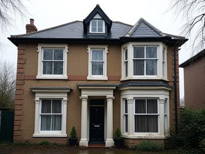 Before: Dirty windows on a large detached family home in Darlington